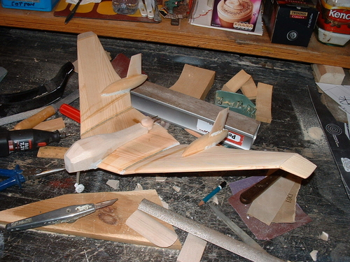 Raiders of the lost ark flying wing,they built at least three replicas for different films,sorting the aircraft out was a nightmare.
Keywords: RAIDERS OF THE LOST ARK FLYING WING,Solid models,carving models in wood,Solid model memories,old time model building,nostalgic model building