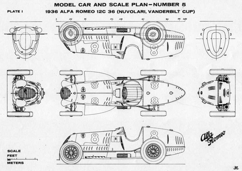 Alfa-Romeo 12C 1936
(jpg format, -- dpi, 64 KB).

[b]Click on image to download file in original format[/b]
file url: 
http://smm.solidmodelmemories.net/Gallery/albums/userpics/Alfa12C.jpg

[i]These plans are placed here in review of their accuracy and 
historical content. They are for personal use only and not to
be reproduced commercially. Copyrights remain with the original
copyright holders and are not the property of Solid Model
Memories. Please post comment regarding the accuracy of the
drawings in the section provided on the individual page of the 
plan you are reviewing. If you build this model or if you have 
images of the original subject itself, please let us know. If
you are the copyright holder of the work in question and wish
to have it removed please contact SMM [/i]

Keywords: Alfa-Romeo 12C 1936