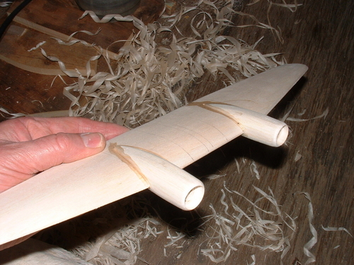 Curtiss Commando.
The engines are glued into place,next job to crack in the wing dihedral.
