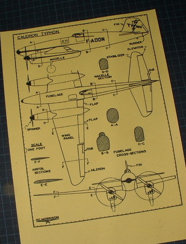 Caudron Typhoon TYPHON
The plans that I am using to build the Caudron Typhoon.TYPHON
Keywords: Caudron Typhoon THPHON,Solid models,carving models in wood,Solid model memories,old time model building,nostalgic model building