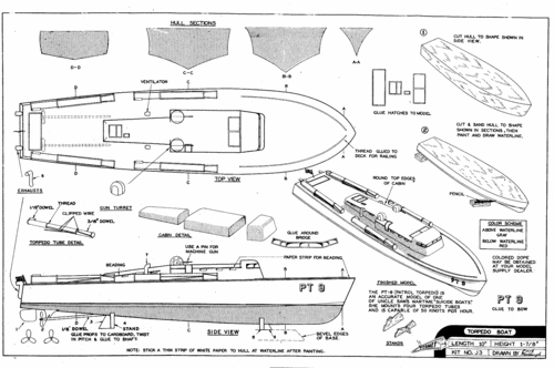 Elco Pt Boat Blueprints Motor torbedo boat - patrol torpedo boat