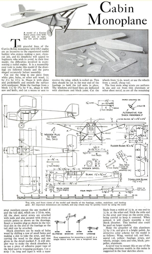 Curtiss Robin model plan
From "Popular Science" magazine, May 1932.
(jpg format, -- dpi, 425 KB).

[b]Click on image to download file in original format[/b]
file url: 
http://smm.solidmodelmemories.net/Gallery/albums/userpics/Curtiss-Robin.jpg

[i]These plans are placed here in review of their accuracy and historical content. They are for personal use only and not to be reproduced commercially. Copyrights remain with the original copyright holders and are not the property of Solid Model Memories. Please post comment regarding the accuracy of the drawings in the section provided on the individual page of the plan you are reviewing. If you build this model or if you have images of the original subject itself, please let us know. If you are the copyright holder of the work in question and wish to have it removed please contact SMM [/i]
Keywords: Curtiss Robin