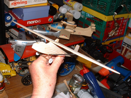 Drone taking shape.
Keywords: solid models,wooden models,balsawood,model building