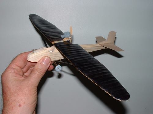 BAC Drone with pylon mounted Scott Flying Squirrel engine.
Keywords: solid models,wooden models,balsawood,model building