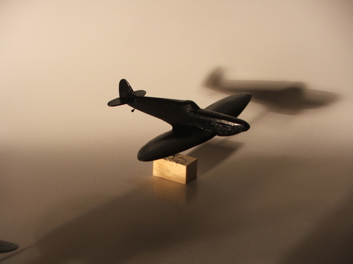WWII Spitfire ID Model
ID model in 1/72 scale. Balsa construction
Keywords: smm spitfire solid wood model hand carved