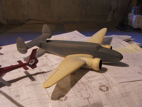 Lockheed Hudson
Wings finally attached
Keywords: Solid Model Memories Hand carved wood scale Lockheed Hudson 1/32