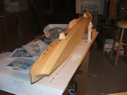 Cutout areas being marked
Keywords: smm solidmodelmemories hand carved solid wood scale ship 1/144 bonaventure hmcs