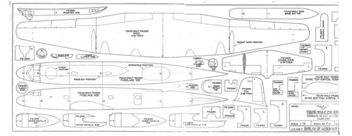 F-6_Focke_Wulf_FW-200K_patterns
Link to file: [url]http://smm.solidmodelmemories.net/Gallery/albums/userpics/F-6_Focke_Wulf_FW-200K_patterns.gif[/url]

For Plan: [url=http://smm.solidmodelmemories.net/Gallery/displayimage.php?pos=-899]F-6 Focke Wulf FW-200K[/url]

NOTE:  These patterns are slightly incomplete.  They reflect the originals as we now have them and not a technical problem :-(

These plans are placed here in review of their accuracy and historical content. They are for personal use only and not to be reproduced commercially. Copyrights remain with the original copyright holders and are not the property of Solid Model Memories. Please post comment regarding the accuracy of the drawings in the section provided on the individual page of the plan you are reviewing. If you build this model or if you have images of the original subject itself, please let us know. If you are the copyright holder of the work in question and wish to have it removed please contact SMM
Keywords: IDplan Identification model Focke Wulf FW-200K German Bomber