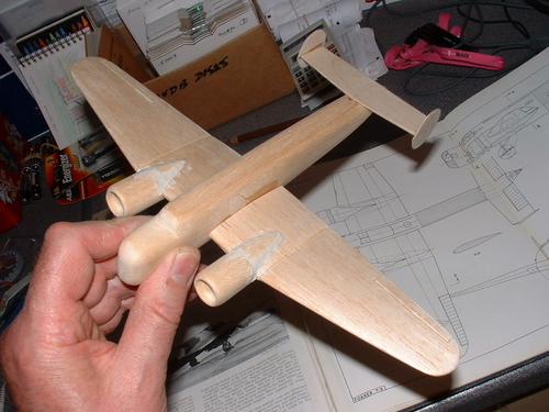 Fokker T-5 Bomber built from Volume 3 'Aircraft of the Fighting Powers'
Keywords: FOKKER T-5 DUTCH BOMBER,Solid Model Memories,balsa wood,wooden models,carving.