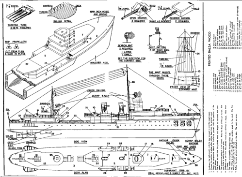Ideal USS Farrugut
(BMP format, -- dpi, 189 KB).

[b]Click on image to download file in original format[/b]
file url: 
http://smm.solidmodelmemories.net/Gallery/albums/userpics/Ideal_Farrugut_BW.BMP

[i]These plans are placed here in review of their accuracy and 
historical content. They are for personal use only and not to
be reproduced commercially. Copyrights remain with the original
copyright holders and are not the property of Solid Model
Memories. Please post comment regarding the accuracy of the
drawings in the section provided on the individual page of the 
plan you are reviewing. If you build this model or if you have 
images of the original subject itself, please let us know. If
you are the copyright holder of the work in question and wish
to have it removed please contact SMM [/i]

Keywords: Ideal USS Farrugut