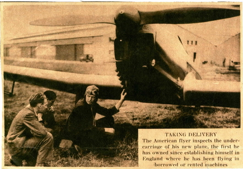 Lindbergh England Miles Mokawk Nose Engine Undercarriage 1930s
