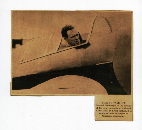 Lindbergh England Miles Mohawk Canopy 1930s

