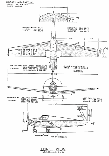 Mooney Mite M-18
(gif format, -- dpi, 46 KB).

[b]Click on image to download file in original format[/b]
file url: 
http://smm.solidmodelmemories.net/Gallery/albums/userpics/MooneyMite.gif

[i]These plans are placed here in review of their accuracy and 
historical content. They are for personal use only and not to
be reproduced commercially. Copyrights remain with the original
copyright holders and are not the property of Solid Model
Memories. Please post comment regarding the accuracy of the
drawings in the section provided on the individual page of the 
plan you are reviewing. If you build this model or if you have 
images of the original subject itself, please let us know. If
you are the copyright holder of the work in question and wish
to have it removed please contact SMM [/i]

Keywords: Mooney Mite M-18