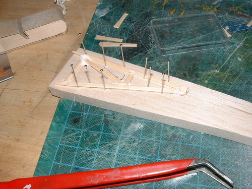 Pitcairn Autogyro
Assembling the undercarriage from Basswood pre aerofoiled strips in a jig.
Keywords: PITCAIRN AUTOGYRO,Solid models,carving models in wood,Solid model memories,old time model building,nostalgic model building