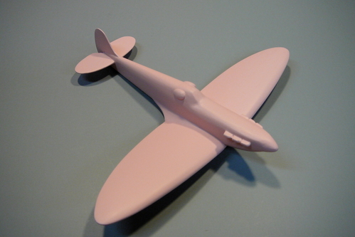 Pink Spitfire
The PRU Spitfire after many coats of pink paint.
Keywords: PRU Supermarine Spitfire solid model airplane