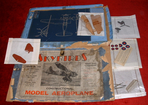 Skybirds Westland Lysander kit.
Keywords: WESTLAND LYSANDER,Solid models,carving models in wood,Solid model memories,old time model building,nostalgic model building