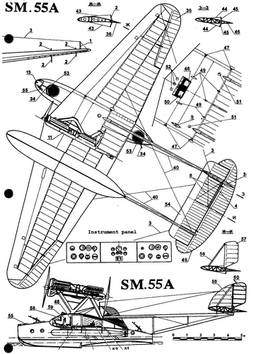 SM 55 2 of 2
(jpg format, -- dpi, 971 KB).

[b]Click on image to download file in original format[/b]
file url: 
http://smm.solidmodelmemories.net/Gallery/albums/userpics/--

[i]These plans are placed here in review of their accuracy and 
historical content. They are for personal use only and not to
be reproduced commercially. Copyrights remain with the original
copyright holders and are not the property of Solid Model
Memories. Please post comment regarding the accuracy of the
drawings in the section provided on the individual page of the 
plan you are reviewing. If you build this model or if you have 
images of the original subject itself, please let us know. If
you are the copyright holder of the work in question and wish
to have it removed please contact SMM [/i]

Keywords: Savoia-Marchetti SM 55 Flying Boat