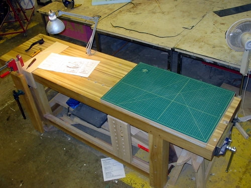 Top of Bench
New workbench with Catalina fuselage in vise
