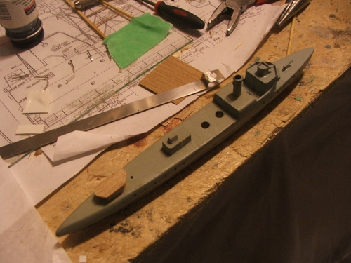 USS Preston
Bridge and rear gun decks have been added.
Keywords: smm hand carved solid wood scale model uss prestion ideal