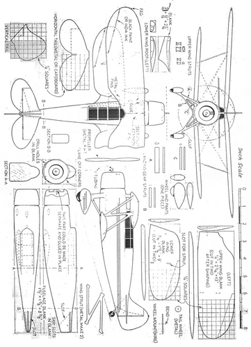 Waco S3HD Biplane Plan
(jpg format, -- dpi, 190 KB).

[b]Click on image to download file in original format[/b]
file url: 
http://smm.solidmodelmemories.net/Gallery/albums/userpics/Waco_PSPlan.jpg

[i]These plans are placed here in review of their accuracy and 
historical content. They are for personal use only and not to
be reproduced commercially. Copyrights remain with the original
copyright holders and are not the property of Solid Model
Memories. Please post comment regarding the accuracy of the
drawings in the section provided on the individual page of the 
plan you are reviewing. If you build this model or if you have 
images of the original subject itself, please let us know. If
you are the copyright holder of the work in question and wish
to have it removed please contact SMM [/i]

Keywords: Waco S3HD
