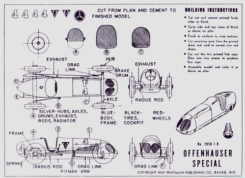 Whitman Offenhauser Special
(jpg format, -- dpi, 658 KB).

[b]Click on image to download file in original format[/b]
file url: 
http://smm.solidmodelmemories.net/Gallery/albums/userpics/WhitmanOffenhauserSpecial.jpg

[i]These plans are placed here in review of their accuracy and 
historical content. They are for personal use only and not to
be reproduced commercially. Copyrights remain with the original
copyright holders and are not the property of Solid Model
Memories. Please post comment regarding the accuracy of the
drawings in the section provided on the individual page of the 
plan you are reviewing. If you build this model or if you have 
images of the original subject itself, please let us know. If
you are the copyright holder of the work in question and wish
to have it removed please contact SMM [/i]

Keywords: Whitman Offenhauser Special