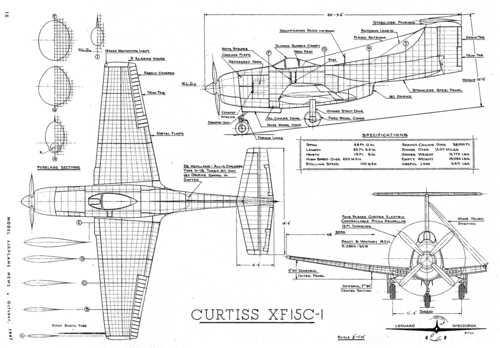 Curtiss XF15C-1
From "Model Airplane News" magazine, October 1947
Keywords: Curtiss XF15C-1