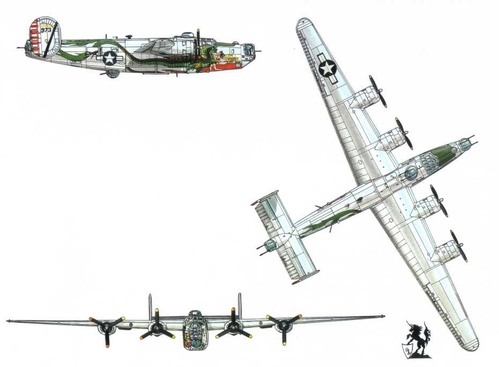 B-24 J
(jpg format, -- dpi, 45 KB).

[b]Click on image to download file in original format[/b]
file url: 
http://smm.solidmodelmemories.net/Gallery/albums/userpics/b24~0.jpg

[i]These plans are placed here in review of their accuracy and 
historical content. They are for personal use only and not to
be reproduced commercially. Copyrights remain with the original
copyright holders and are not the property of Solid Model
Memories. Please post comment regarding the accuracy of the
drawings in the section provided on the individual page of the 
plan you are reviewing. If you build this model or if you have 
images of the original subject itself, please let us know. If
you are the copyright holder of the work in question and wish
to have it removed please contact SMM [/i]

Keywords: Consolidated B-24 Bomber