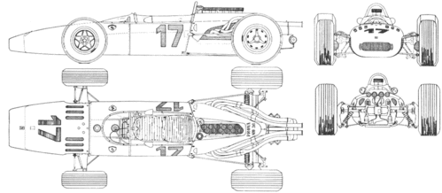 Ferrari F-1 1966
(gif format, -- dpi, 52 KB).

[b]Click on image to download file in original format[/b]
file url: 
http://smm.solidmodelmemories.net/Gallery/albums/userpics/ferrari-f1-1966.gif

[i]These plans are placed here in review of their accuracy and 
historical content. They are for personal use only and not to
be reproduced commercially. Copyrights remain with the original
copyright holders and are not the property of Solid Model
Memories. Please post comment regarding the accuracy of the
drawings in the section provided on the individual page of the 
plan you are reviewing. If you build this model or if you have 
images of the original subject itself, please let us know. If
you are the copyright holder of the work in question and wish
to have it removed please contact SMM [/i]

Keywords: Ferrari F-1 1966