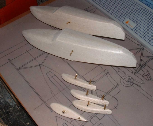 Sikorsky S-38 Amphibian
Brass rods added to fuselage to attach the lower wings in place,wingtip floats all ready to fit to the lower wings as well.
Keywords: SIKORSY S-38 EXPLORERS YACHT,Solid models,carving models in wood,Solid model memories,old time model building,nostalgic model building
