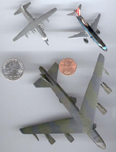 Ryan Short: Another view of the small planes. The AC-130 and B-52 belong to my father, and the 737 is now one of my sisters.
