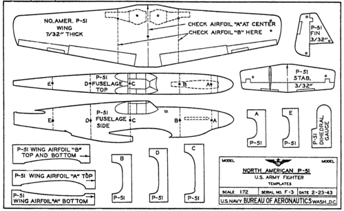 Series F - F-3 North American P-51 Patterns (restoration) - Solid Model ...