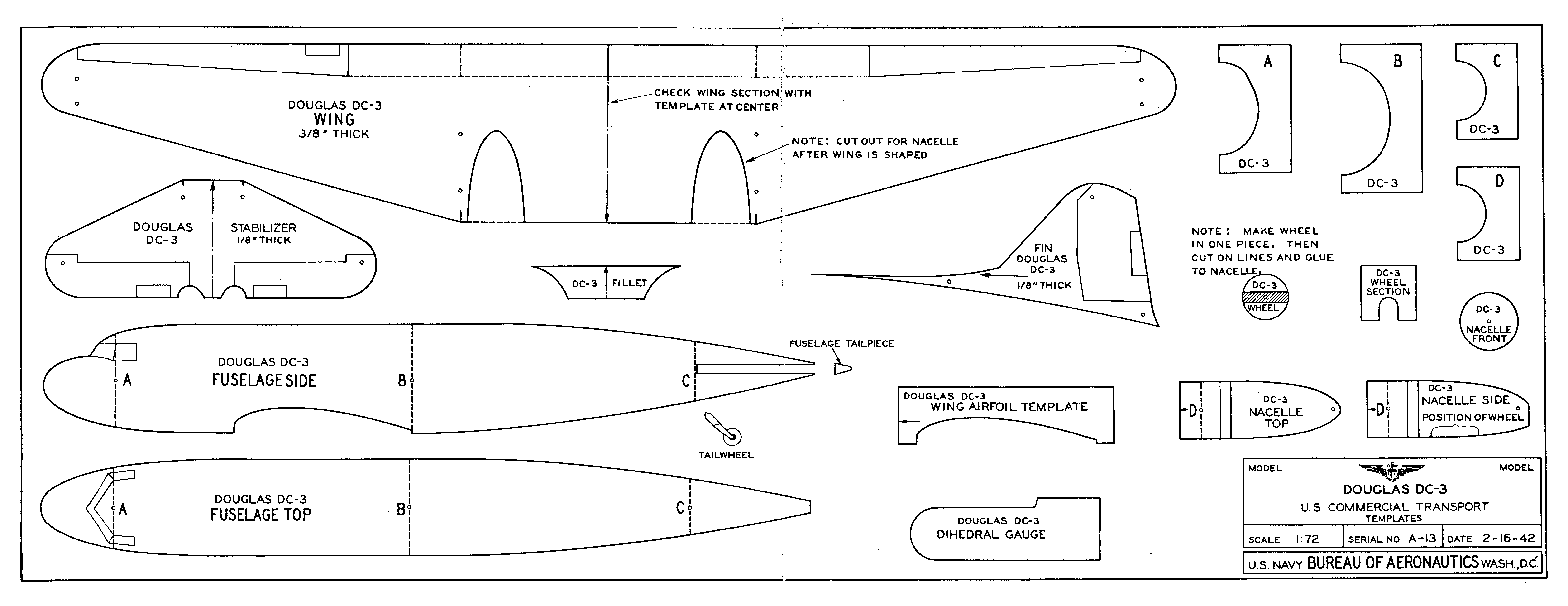 Douglas Dc-3 Model Plans | aapoon.com